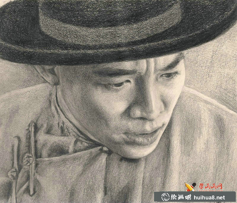 李連杰素描畫圖片8幅(1)