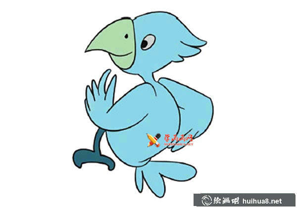 16幅彩色小鳥簡筆畫(2)