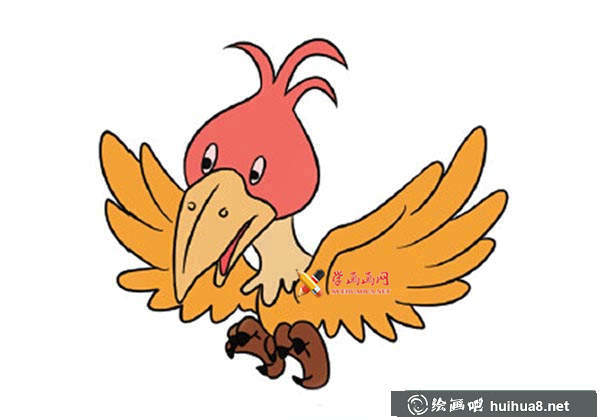 16幅彩色小鳥簡筆畫(4)