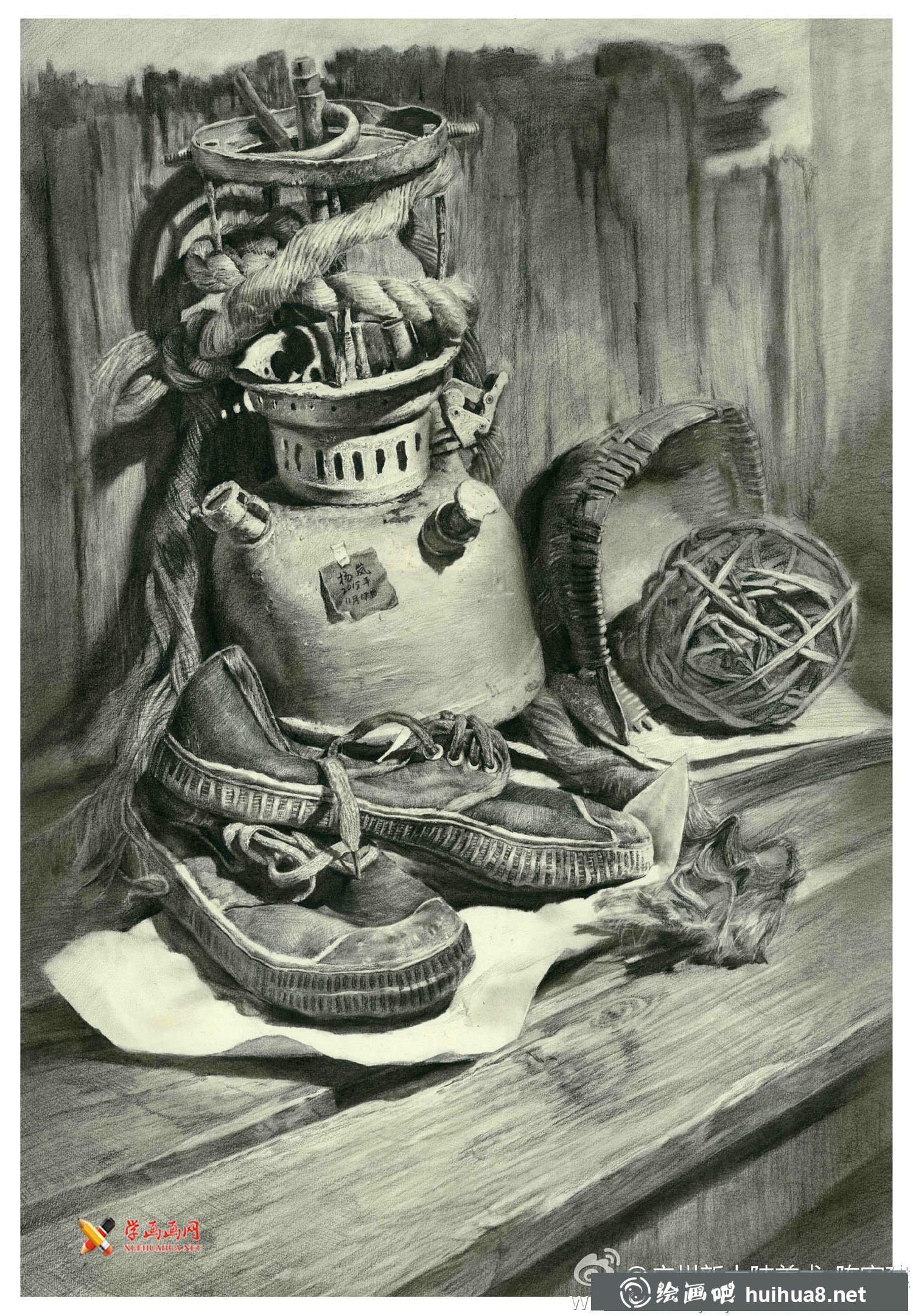 45幅優(yōu)秀靜物素描畫欣賞(1)