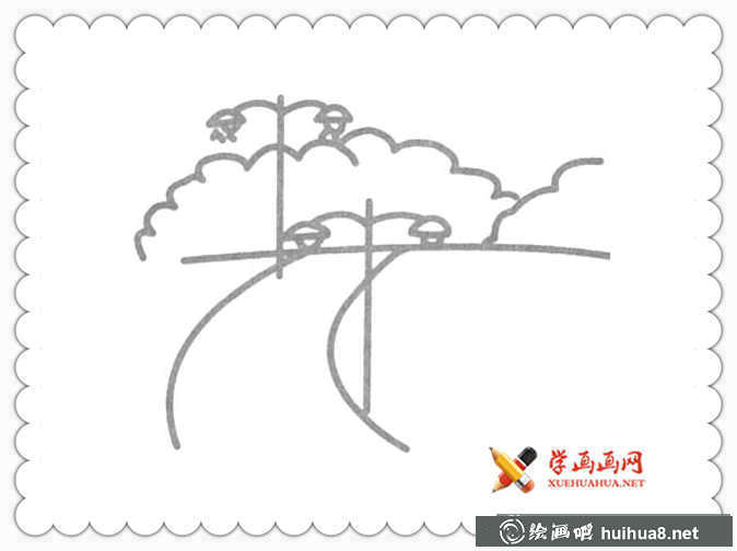 17幅簡(jiǎn)單漂亮的風(fēng)景簡(jiǎn)筆畫圖片(2)