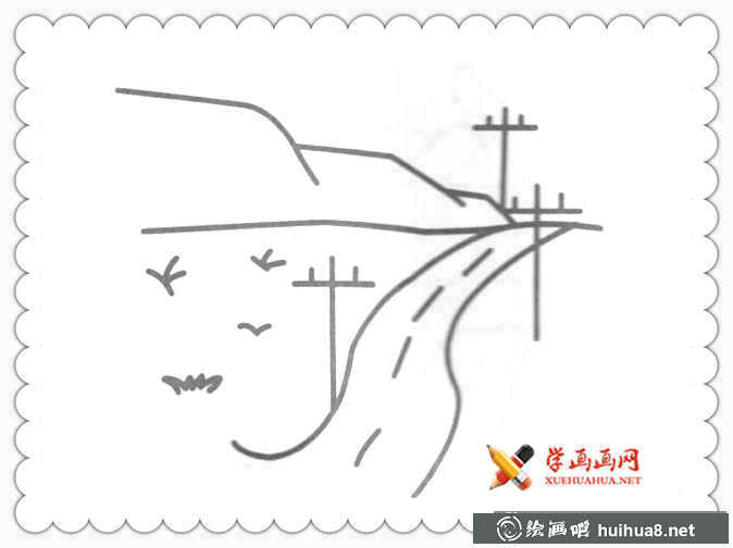 17幅簡(jiǎn)單漂亮的風(fēng)景簡(jiǎn)筆畫圖片(3)