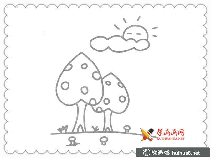 17幅簡(jiǎn)單漂亮的風(fēng)景簡(jiǎn)筆畫圖片(10)