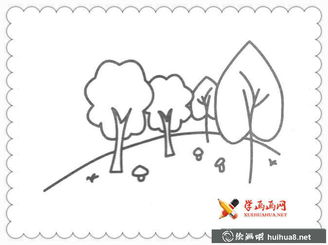 17幅簡(jiǎn)單漂亮的風(fēng)景簡(jiǎn)筆畫圖片(12)