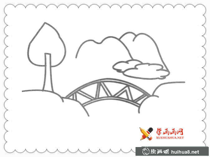 17幅簡(jiǎn)單漂亮的風(fēng)景簡(jiǎn)筆畫圖片(14)