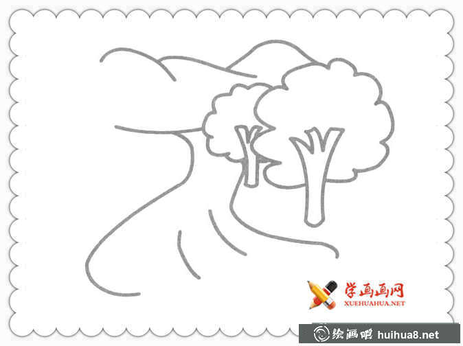 17幅簡(jiǎn)單漂亮的風(fēng)景簡(jiǎn)筆畫圖片(16)
