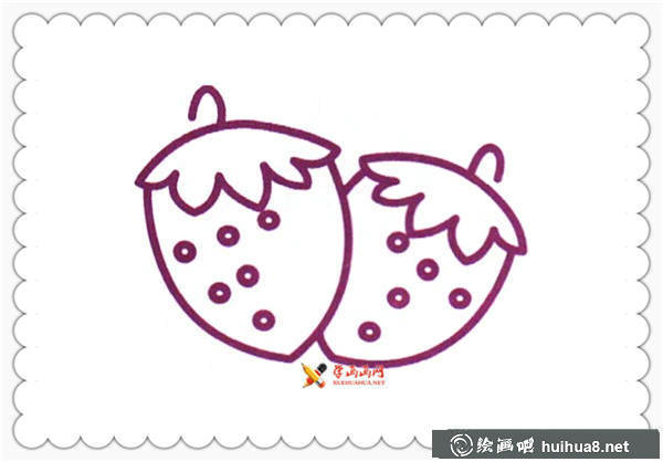 草莓簡(jiǎn)筆畫(huà)圖片(1)