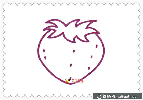 草莓簡(jiǎn)筆畫(huà)圖片(2)