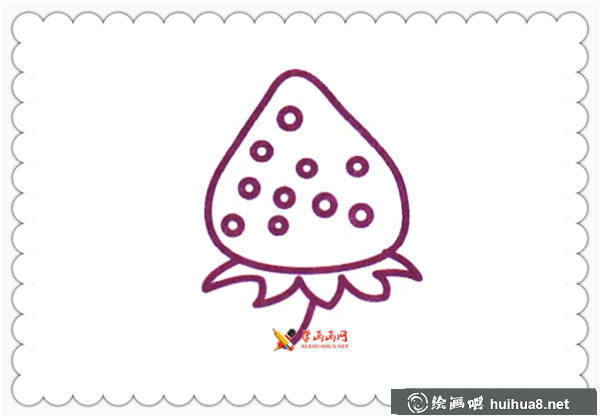 草莓簡(jiǎn)筆畫(huà)圖片(4)