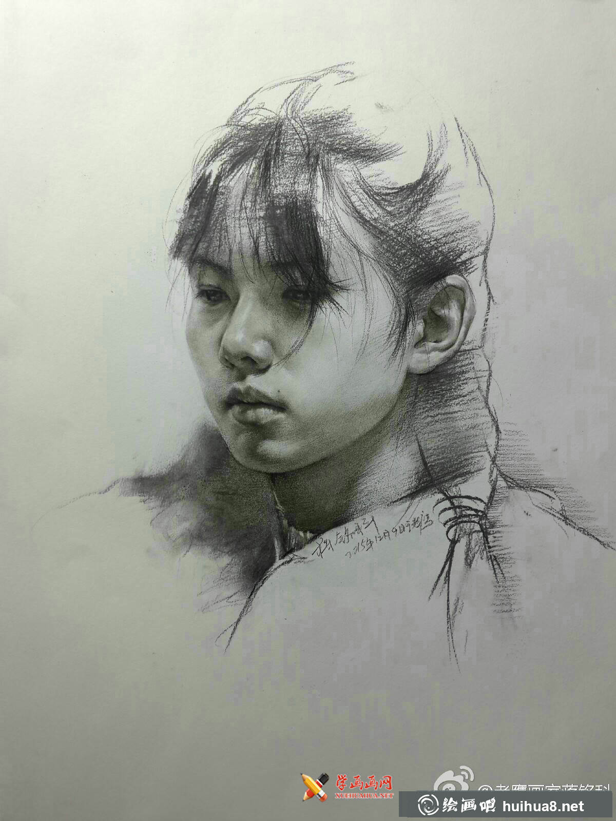老鷹畫室素描頭像作品欣賞(1)