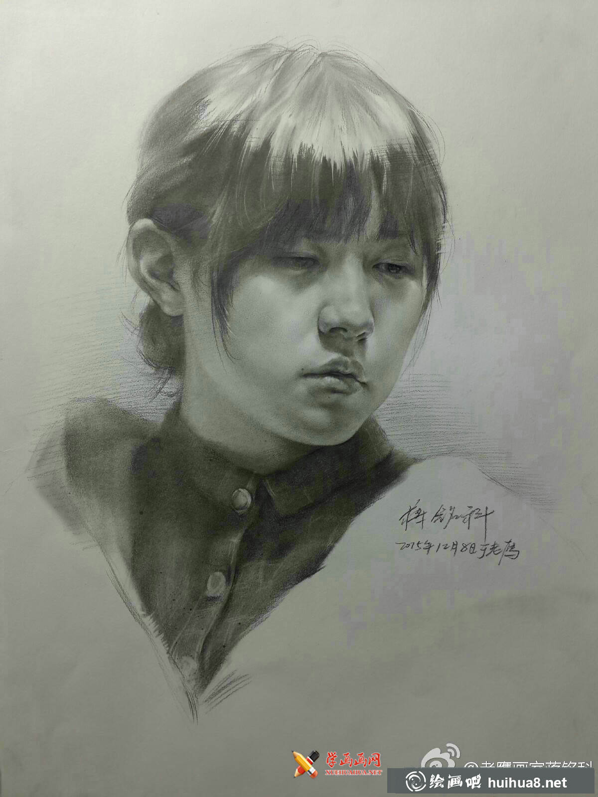 老鷹畫室素描頭像作品欣賞(3)