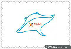 蝠鲼魔鬼魚簡筆畫欣賞