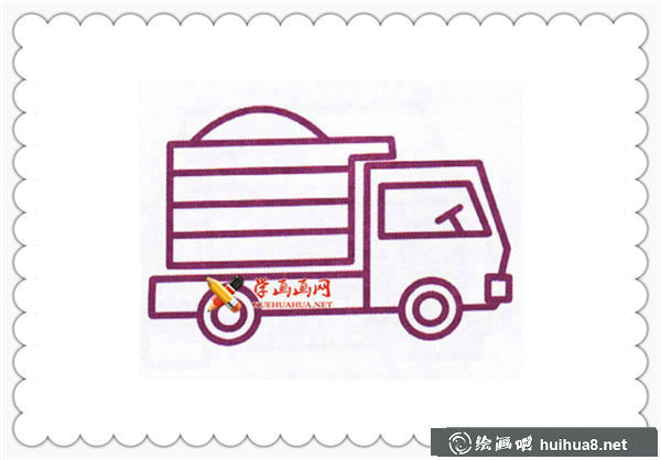 卡車簡筆畫圖片大全(4)