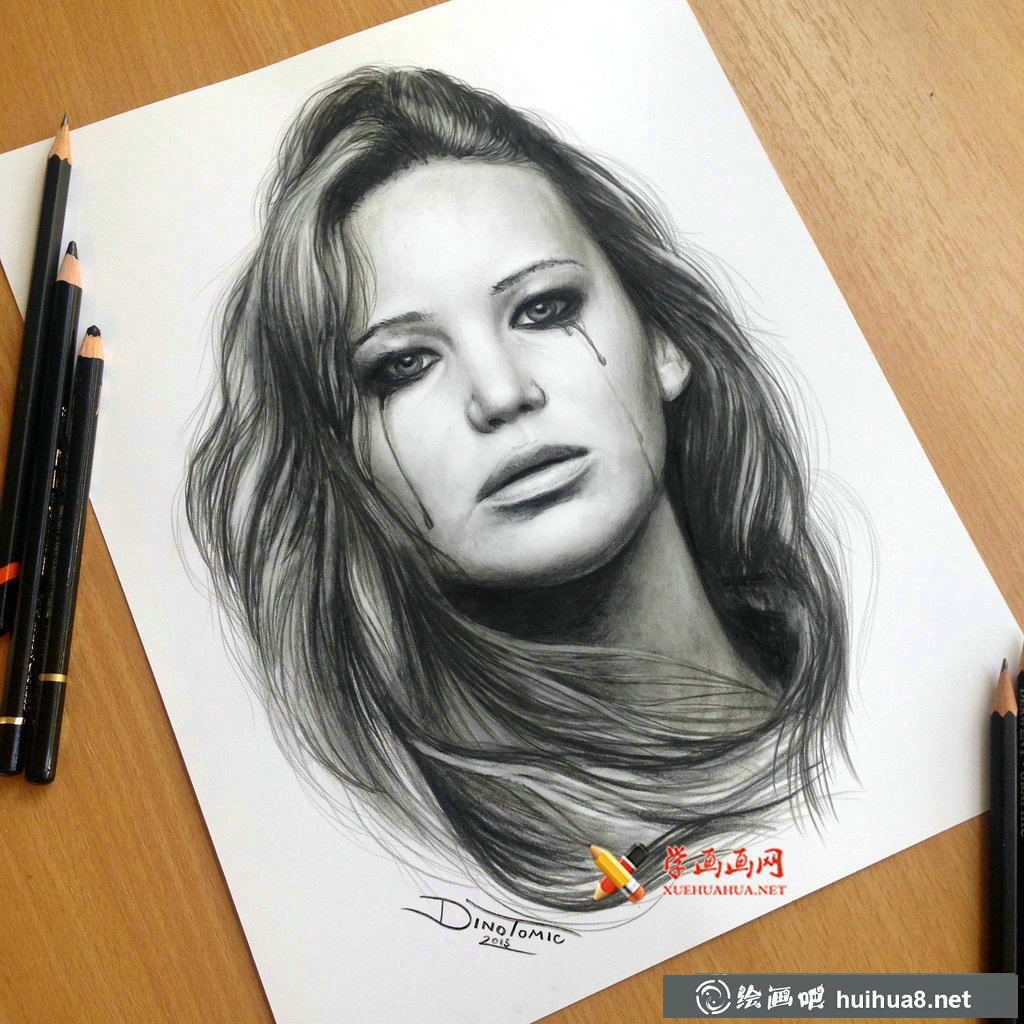詹妮弗·勞倫斯（Jennifer Lawrence）素描畫1幅(1)