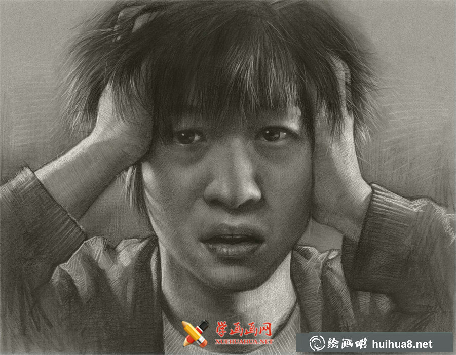 韓國青年畫家JW-Jeong的人物素描肖像畫欣賞(12)
