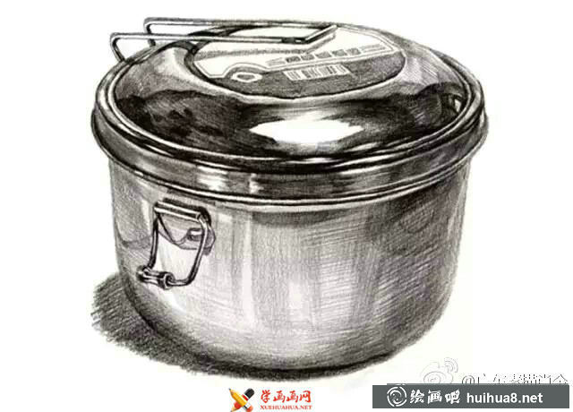 9幅不銹鋼物體單體素描范畫(7)
