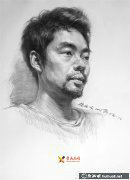 蔡宏波素描頭像藝術(shù)賞析