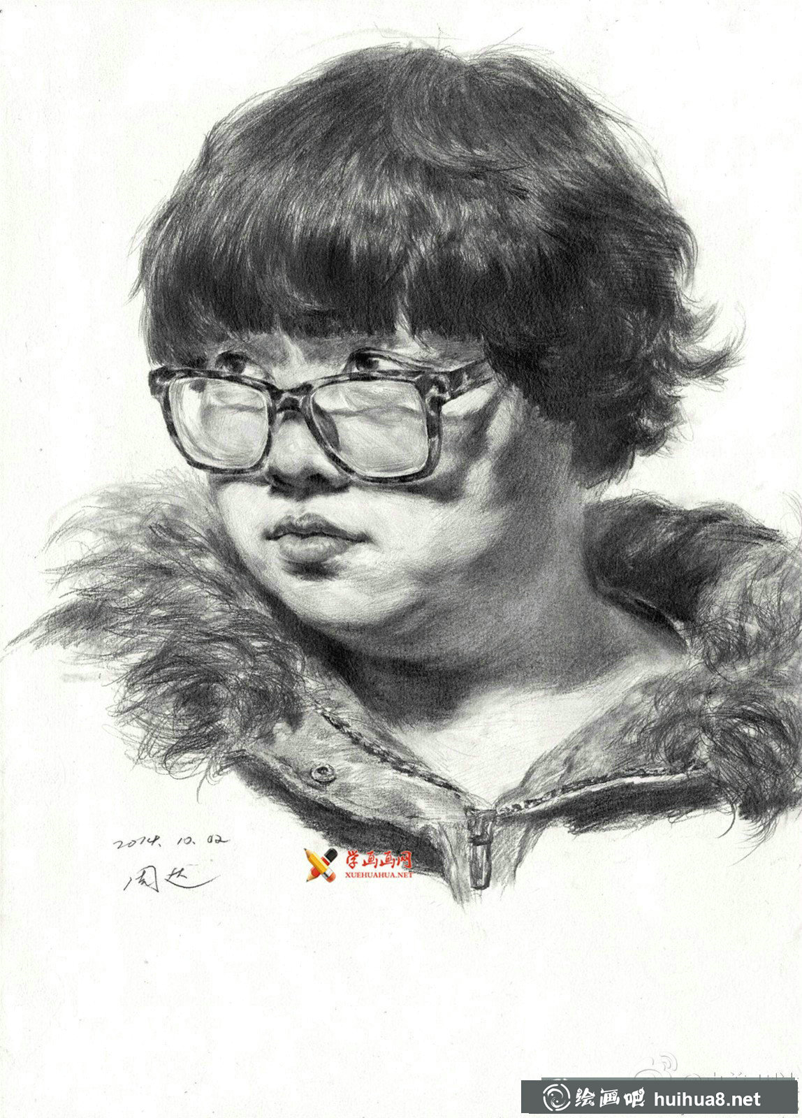 央美周達(dá)素描頭像作品欣賞(3)