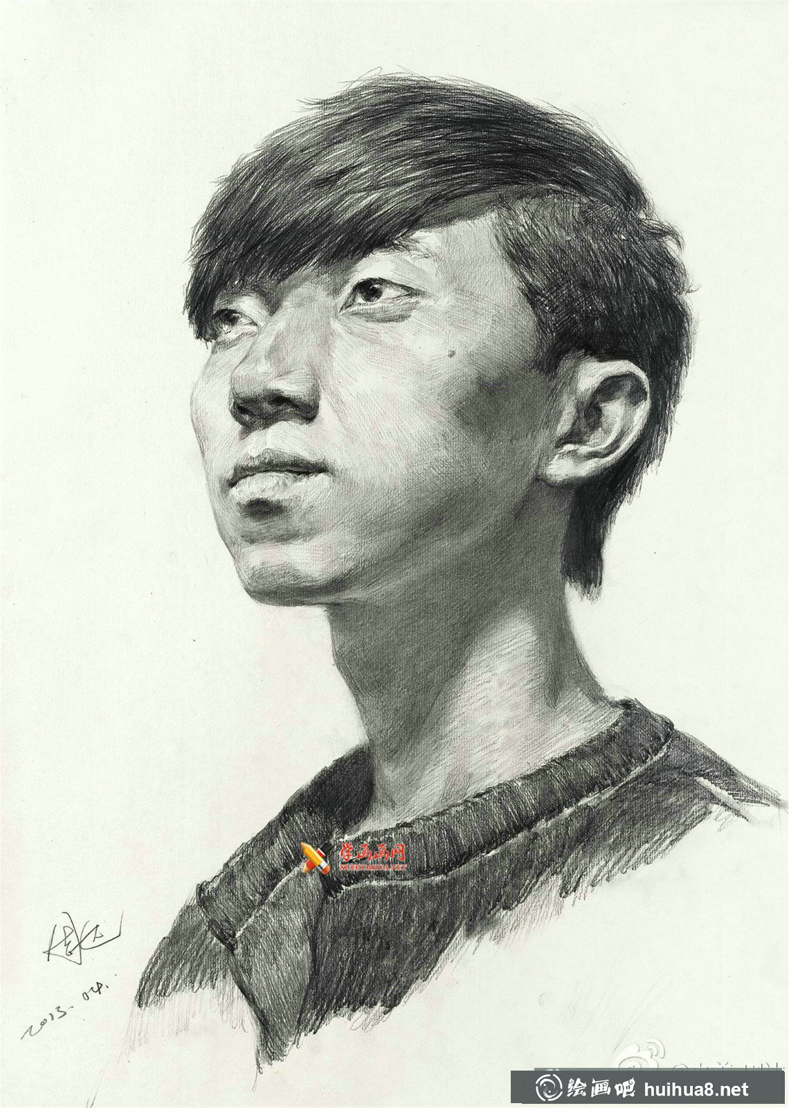 央美周達(dá)素描頭像作品欣賞(7)