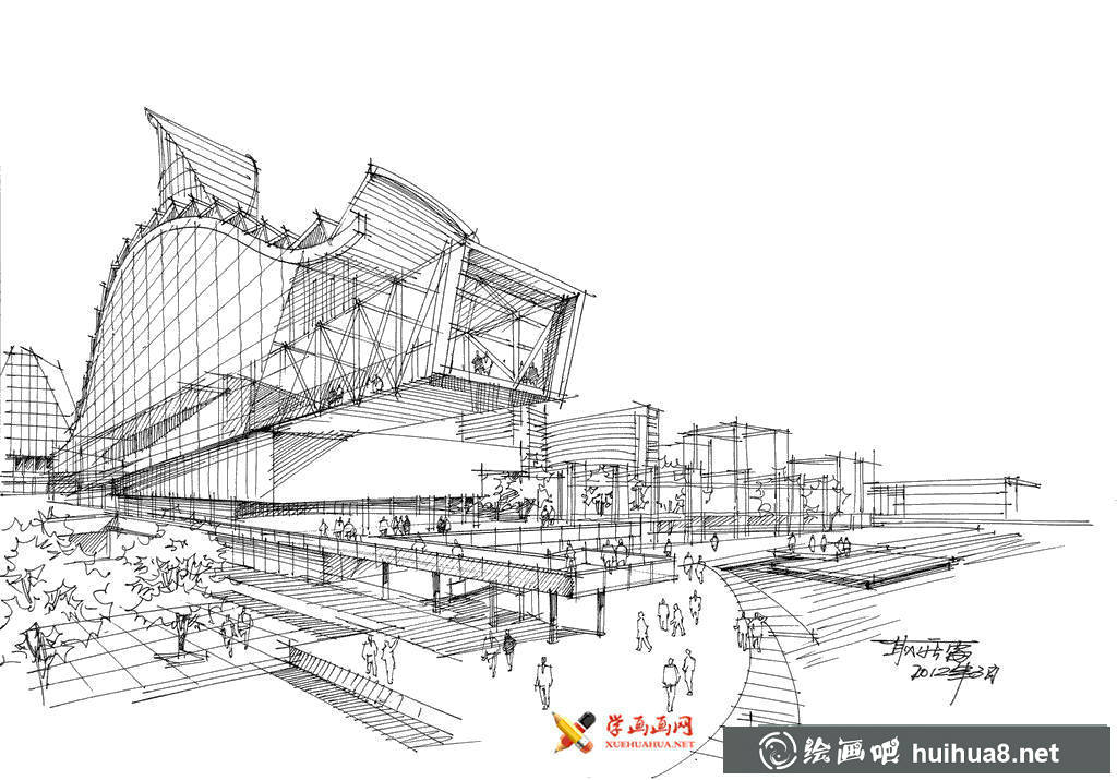 耿慶雷建筑鋼筆畫速寫欣賞(13)