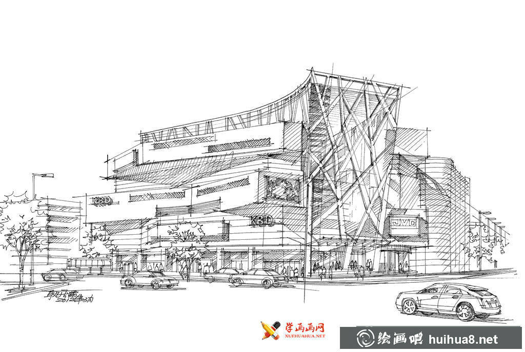 耿慶雷建筑鋼筆畫速寫欣賞(14)