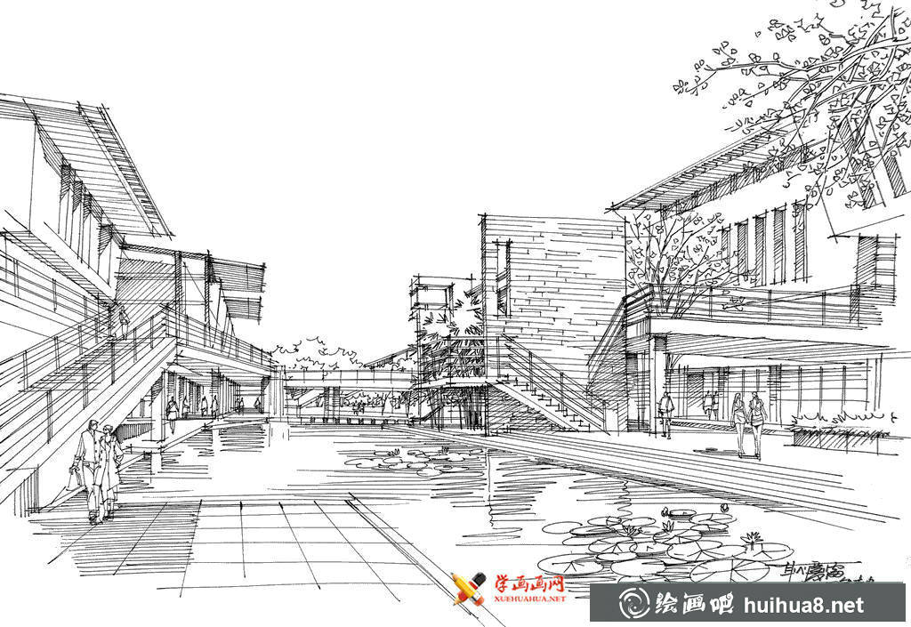 耿慶雷建筑鋼筆畫速寫欣賞(16)
