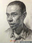 郭劍素描頭像藝術(shù)賞析