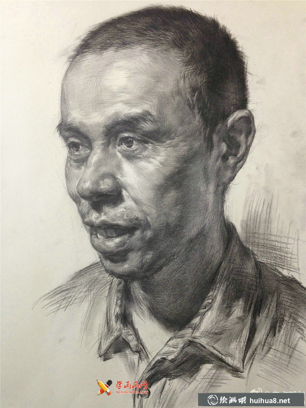 郭劍素描頭像欣賞(2)