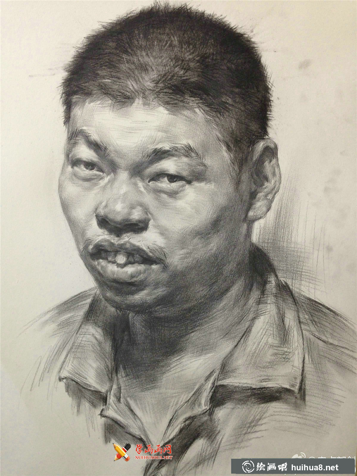 郭劍素描頭像欣賞(6)