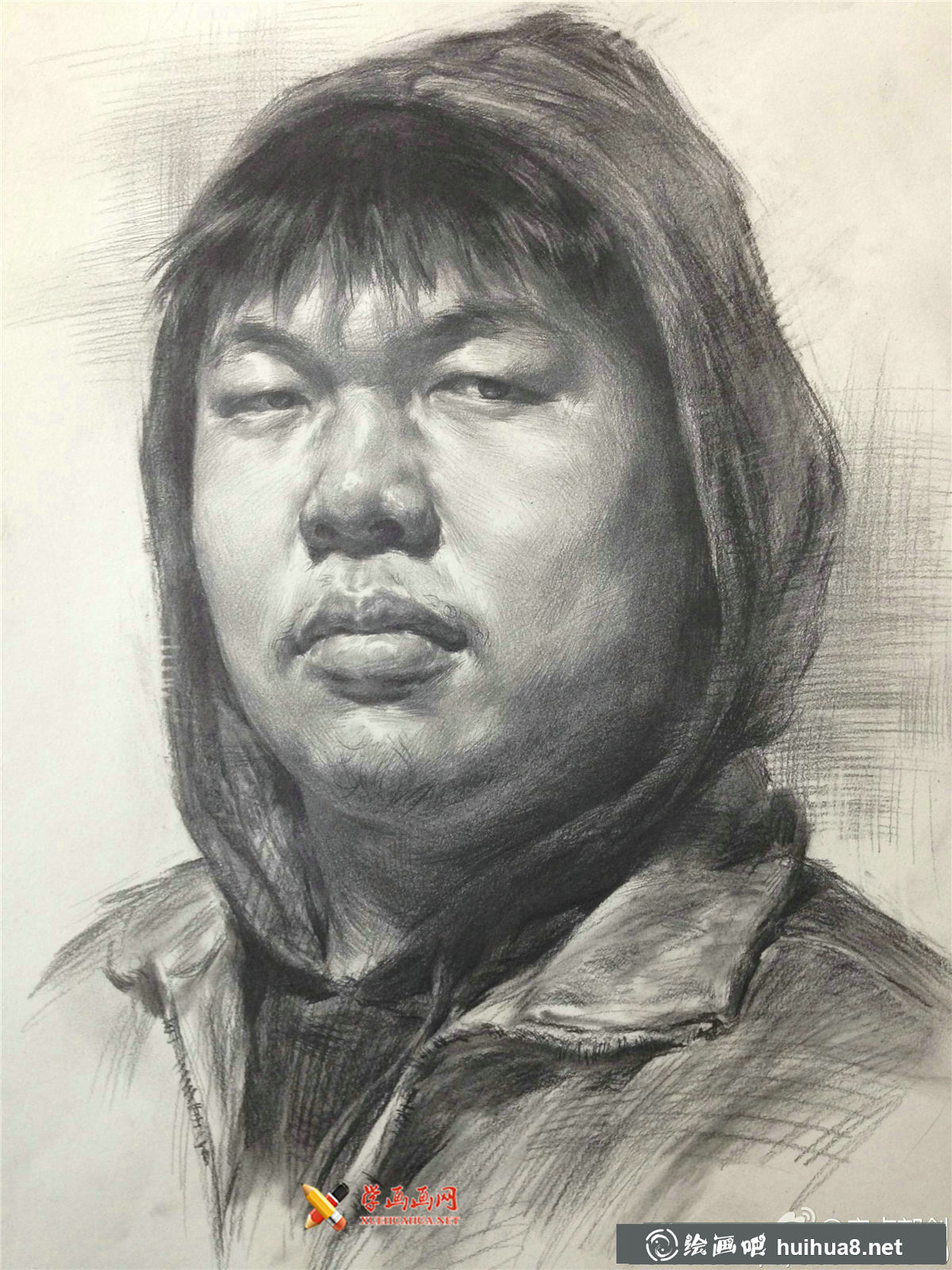 郭劍素描頭像欣賞(4)