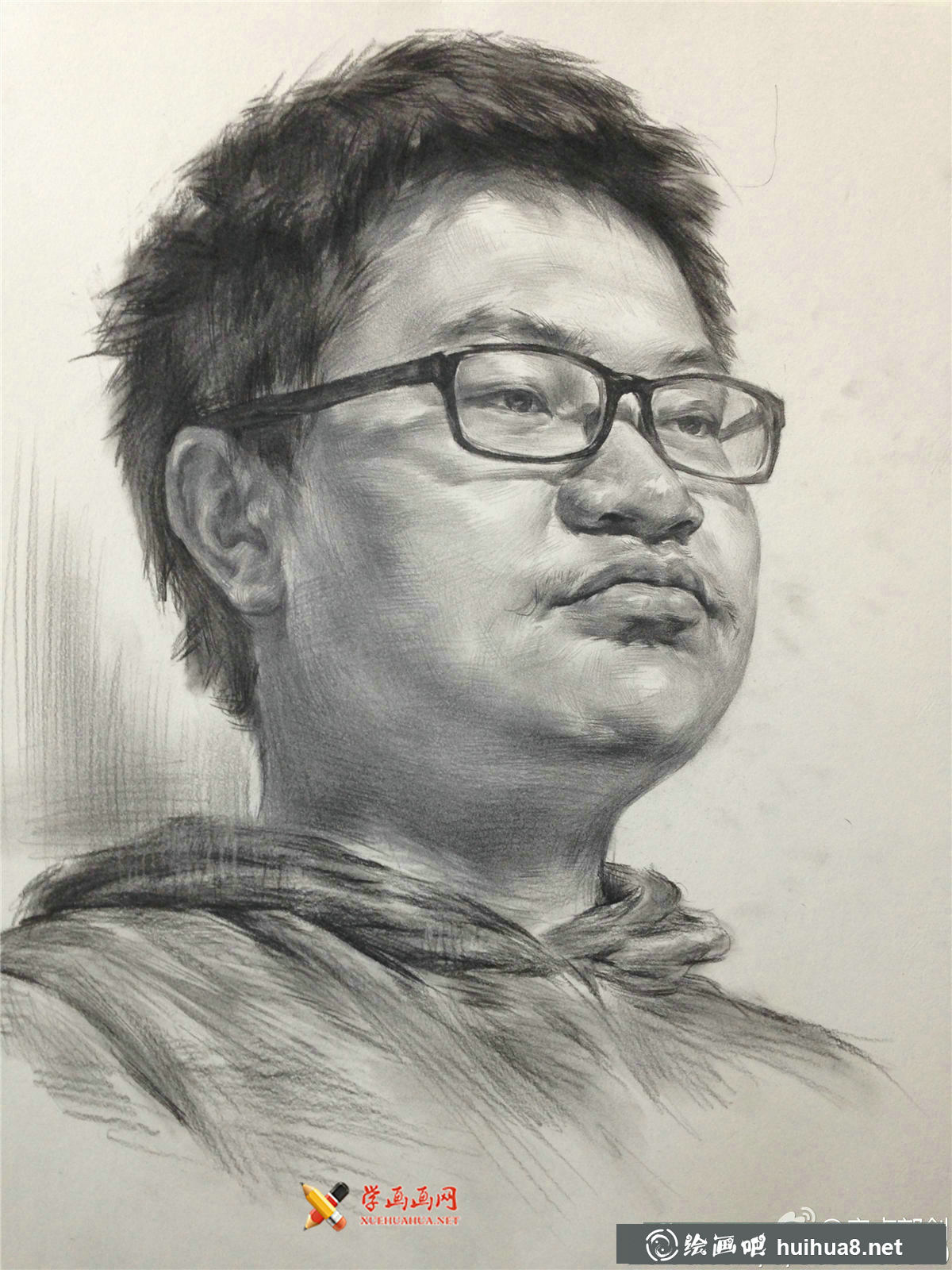 郭劍素描頭像欣賞(8)