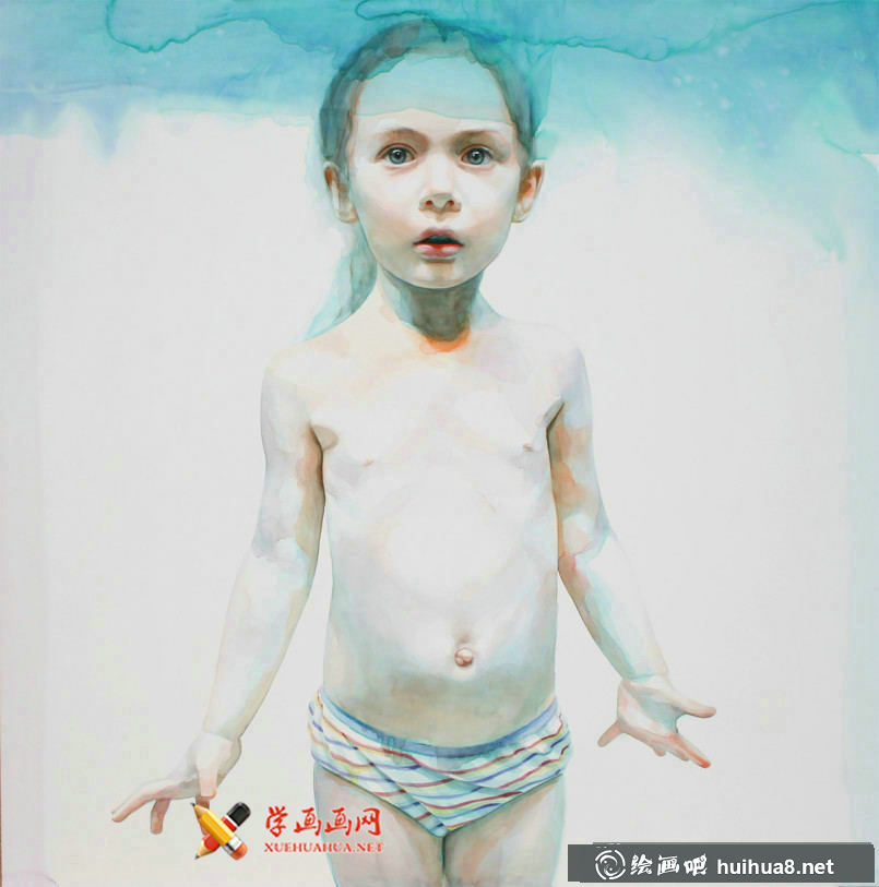 水彩畫(huà)欣賞:Ali Cavanaugh筆下的兒童(5)
