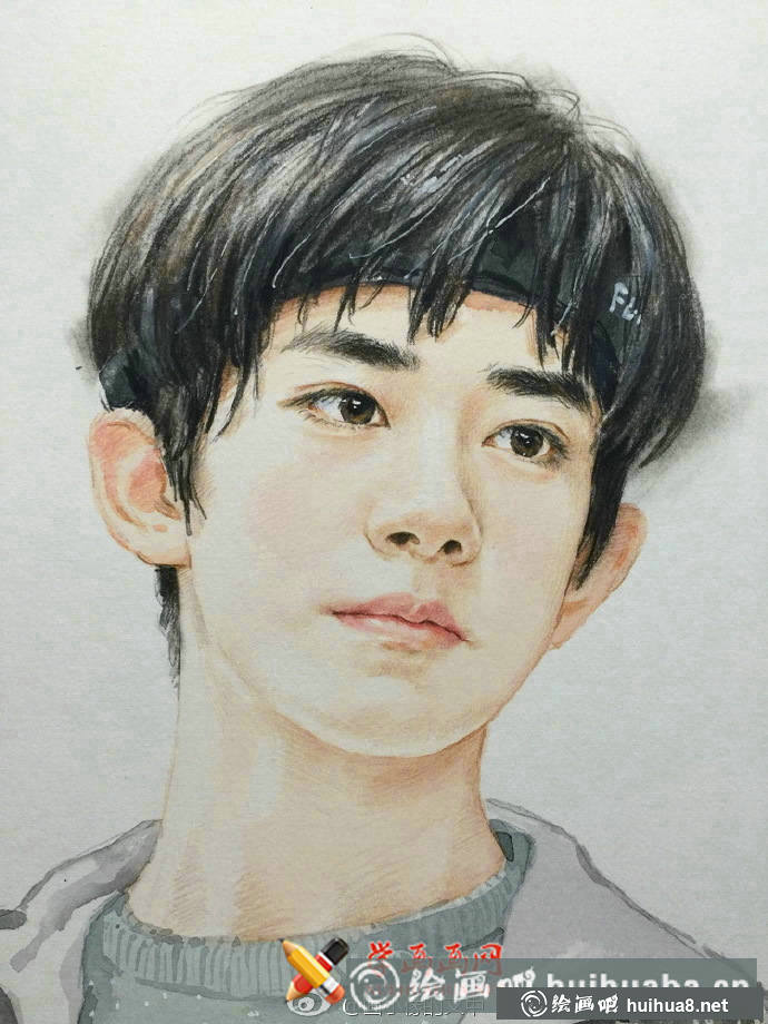 TFBOYS-易烊千璽彩鉛畫(2)