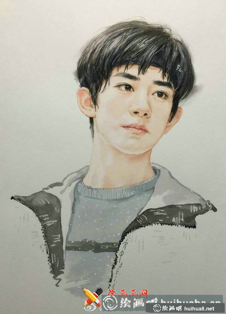 TFBOYS-易烊千璽彩鉛畫(3)