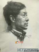 老鷹畫室呂國杰素描頭像賞析