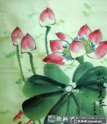 國畫童趣《荷花映碧》