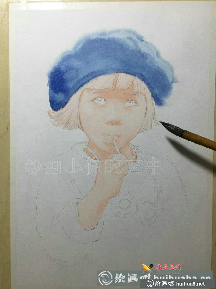 彩鉛畫作品《吃糖的小女孩》欣賞(3)