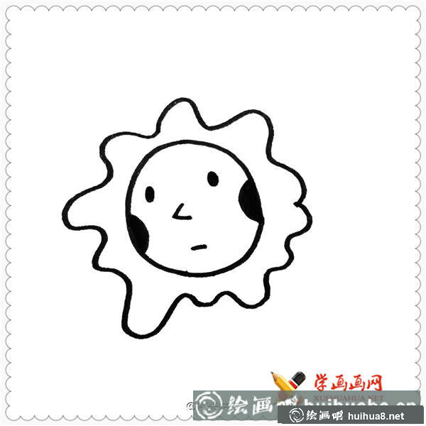 卡通太陽簡筆畫圖片大全【9幅】(9)