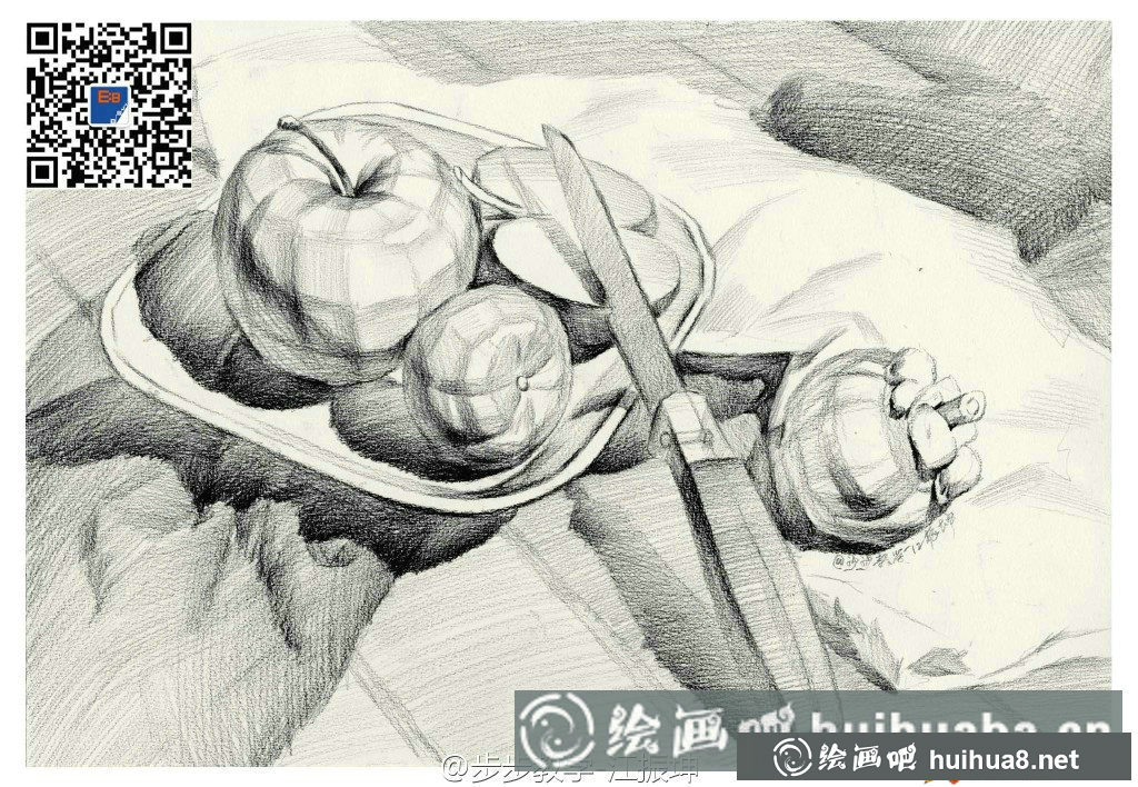 步步教學靜物結(jié)構(gòu)素描優(yōu)秀范畫欣賞(8)