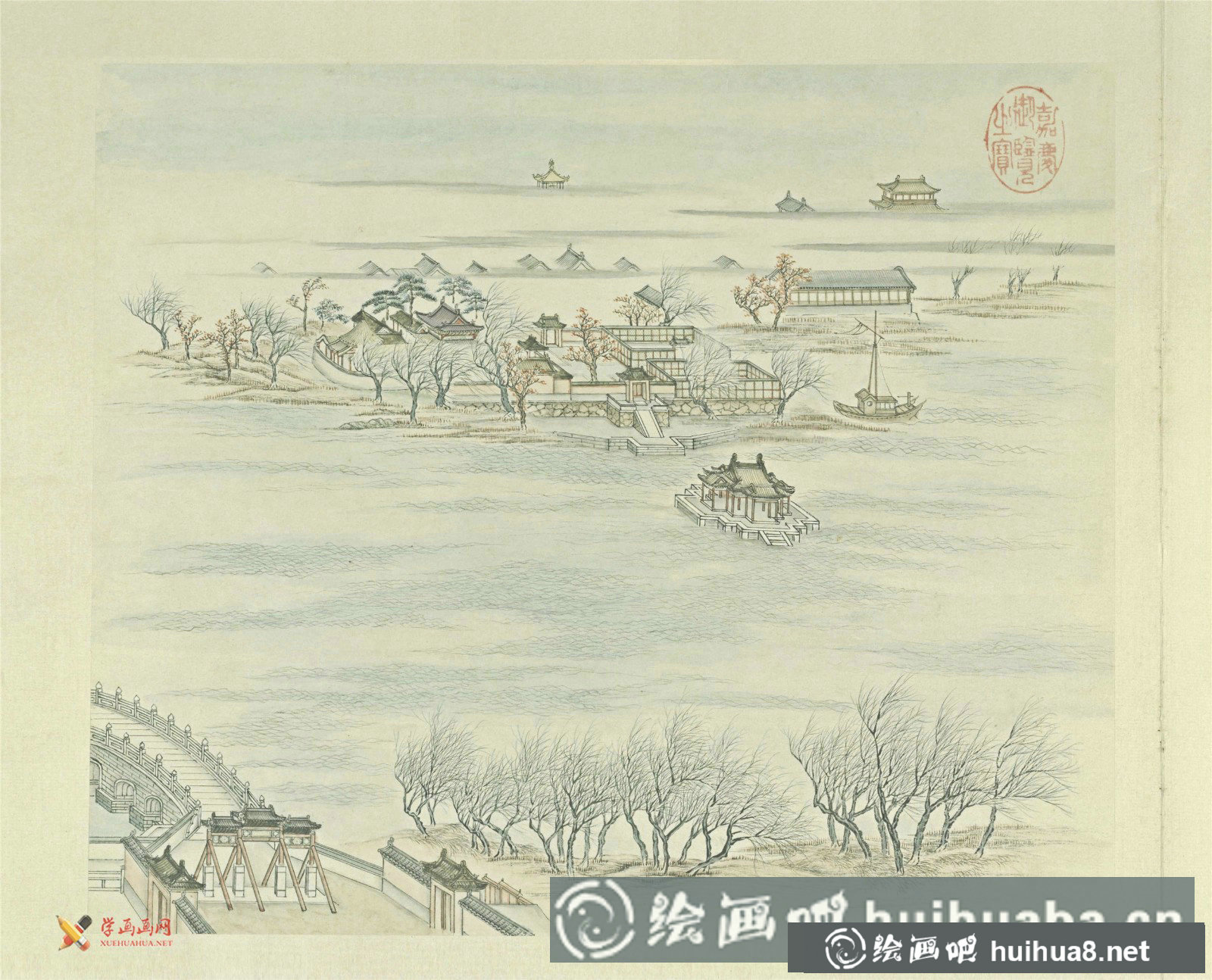 古畫(huà)欣賞：張若澄《燕山八景圖》賞析