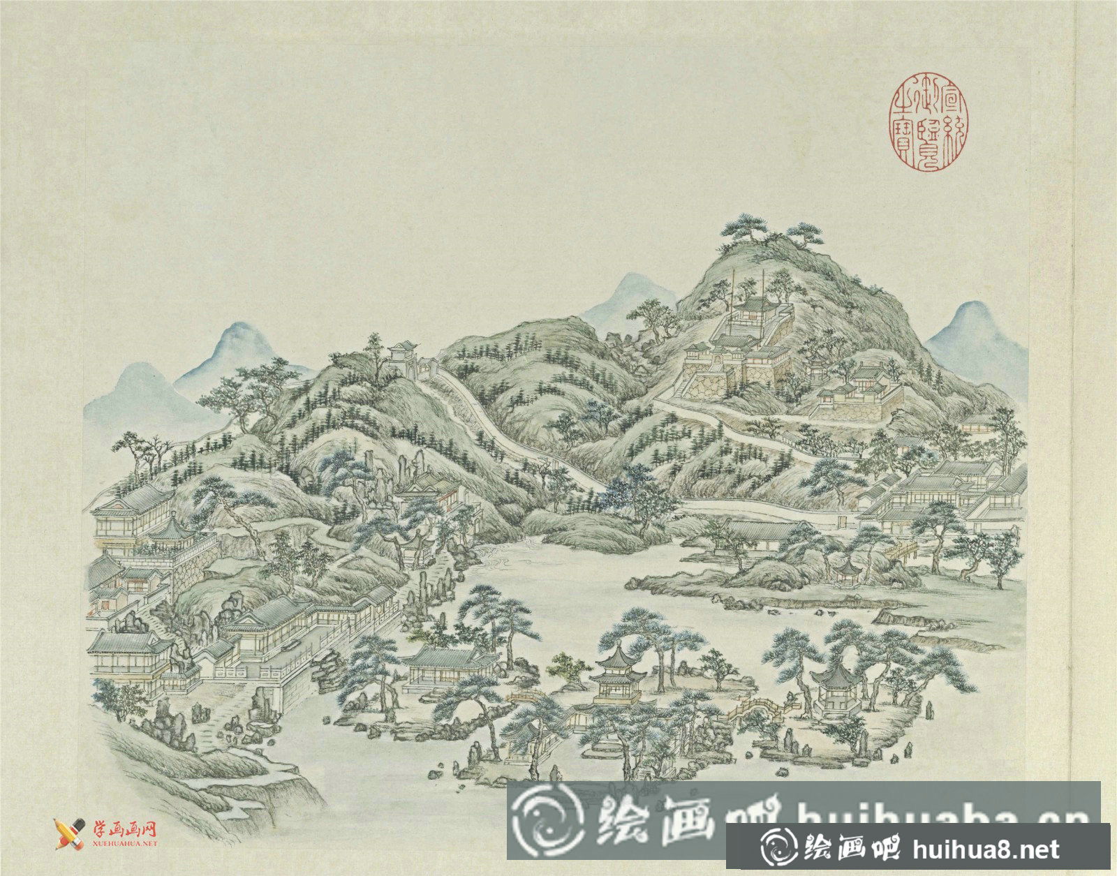 古畫(huà)欣賞：張若澄《燕山八景圖》賞析