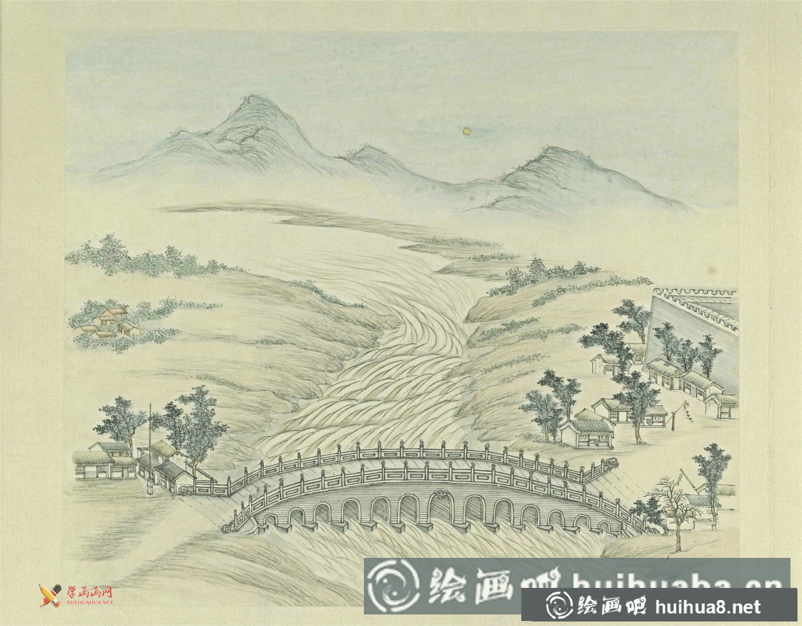 古畫(huà)欣賞：張若澄《燕山八景圖》賞析