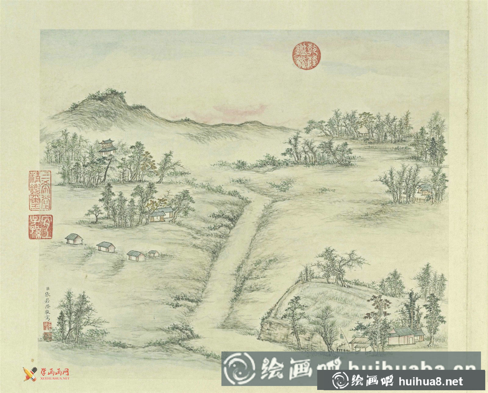 古畫(huà)欣賞：張若澄《燕山八景圖》賞析