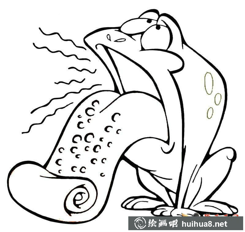 青蛙簡筆畫圖片(1)