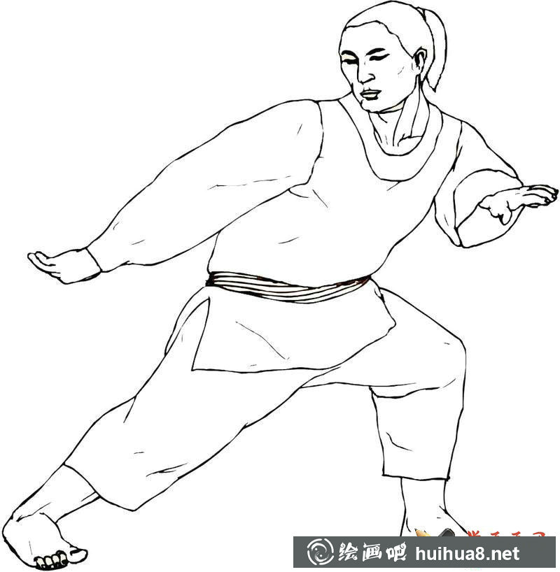 關(guān)于中國(guó)功夫的簡(jiǎn)筆畫(1)