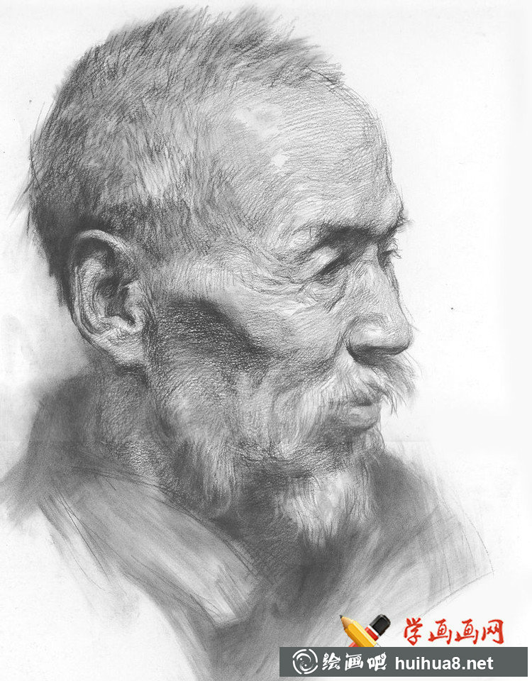 魯美學(xué)生優(yōu)秀素描頭像作品
