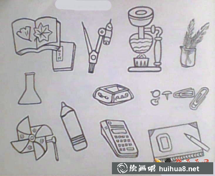 日常生活用品簡筆畫圖片大全(4)