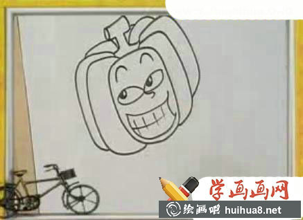 南瓜簡筆畫圖片(2)