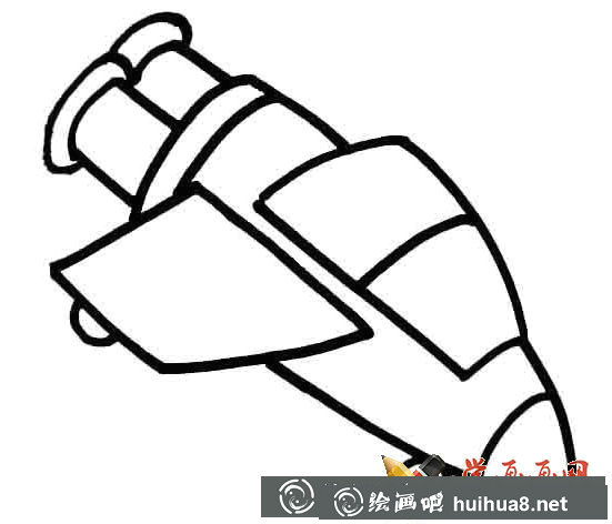 幼兒學(xué)畫畫_宇宙飛船簡(jiǎn)筆畫(1)