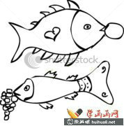 兒童學(xué)畫畫魚的簡筆畫教程
